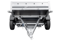 Laden Sie das Bild in den Galerie-Viewer, PKW-Anhänger auf Blattfedern 230×125 UNITRAILER GARDEN 230/R KIPP mit H-1100-Rahmen und grauer Plane-Neu
