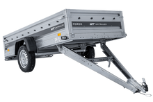 Laden Sie das Bild in den Galerie-Viewer, Einachsanhänger 264×125 UNITRAILER FORCE 264 KIPP mit BIS-Seitenwänden und Aluminiumabdeckung-Neu