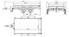 Laden Sie das Bild in den Galerie-Viewer, Zweiachsanhänger 264×150 UNITRAILER GARDEN 265/2 KIPP mit H-800 Rahmen und grauer Plane-Neu