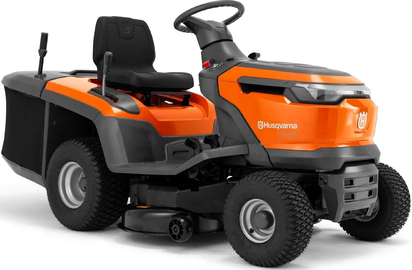 Husqvarna_TC_114_20240108-1-1.jpg Husqvarna Rasentraktor TC 112, 95 cm Schnittbreite, 452 cm³ Motor, 250 L Fangkorb, Hydrostat – Bild 1